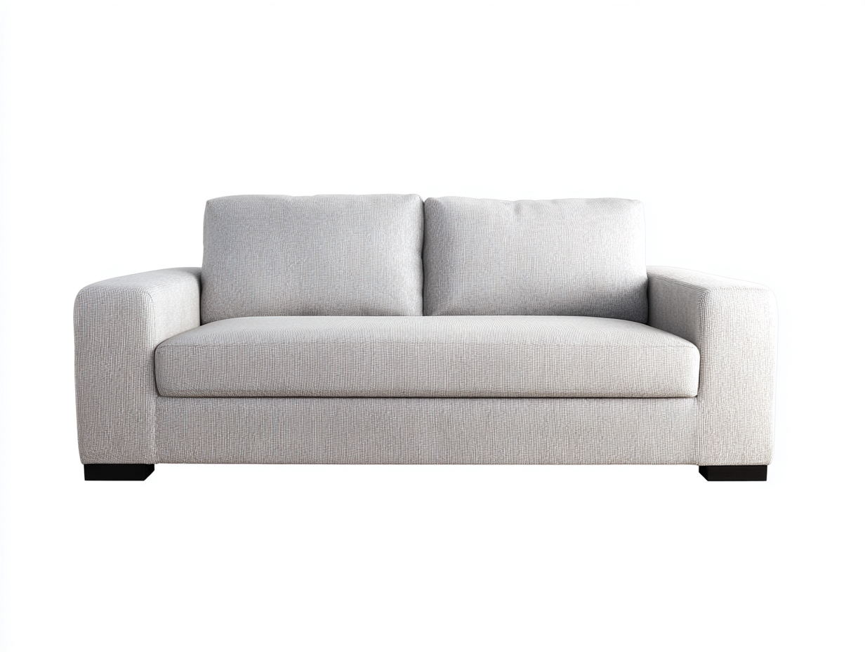 2-Sitzer Sofa - Stoffpolster kompakt - Grau - 170x88x82 cm - Zeitloses Design-Janoioabode