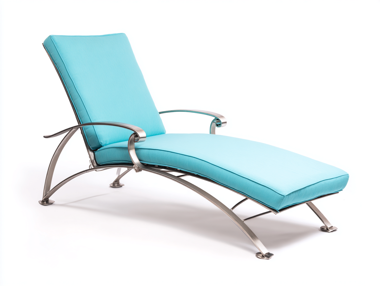 Sonnenliege-Gartenliege-Metall-200x70x85 cm-Silber-Türkis-verstellbar-ergonomisch-Outdoor-Janoioabode