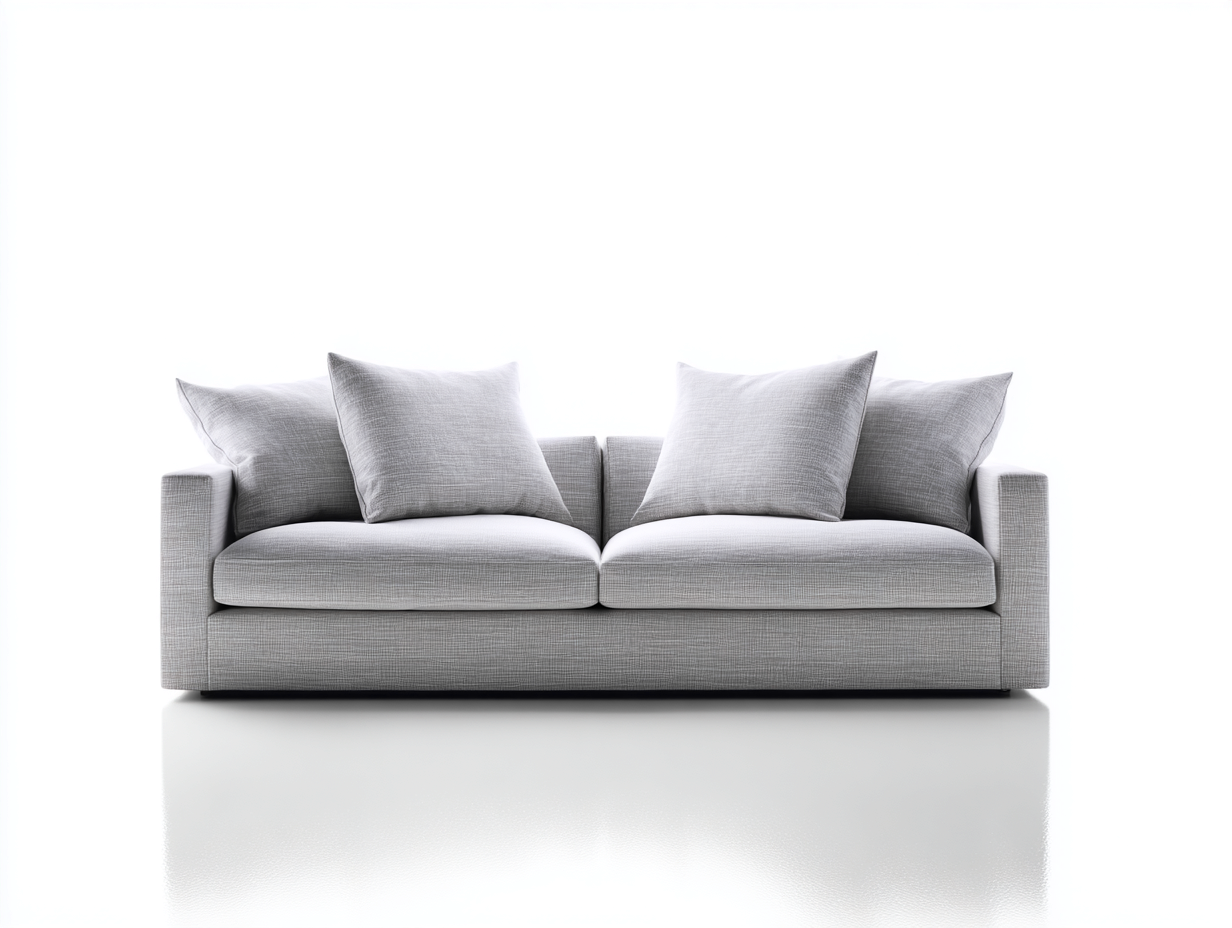 2-Sitzer Sofa - Stoffbezug kompakt Wohnzimmer - 172x90x83 cm - Grau - Zeitloses Design-Janoioabode