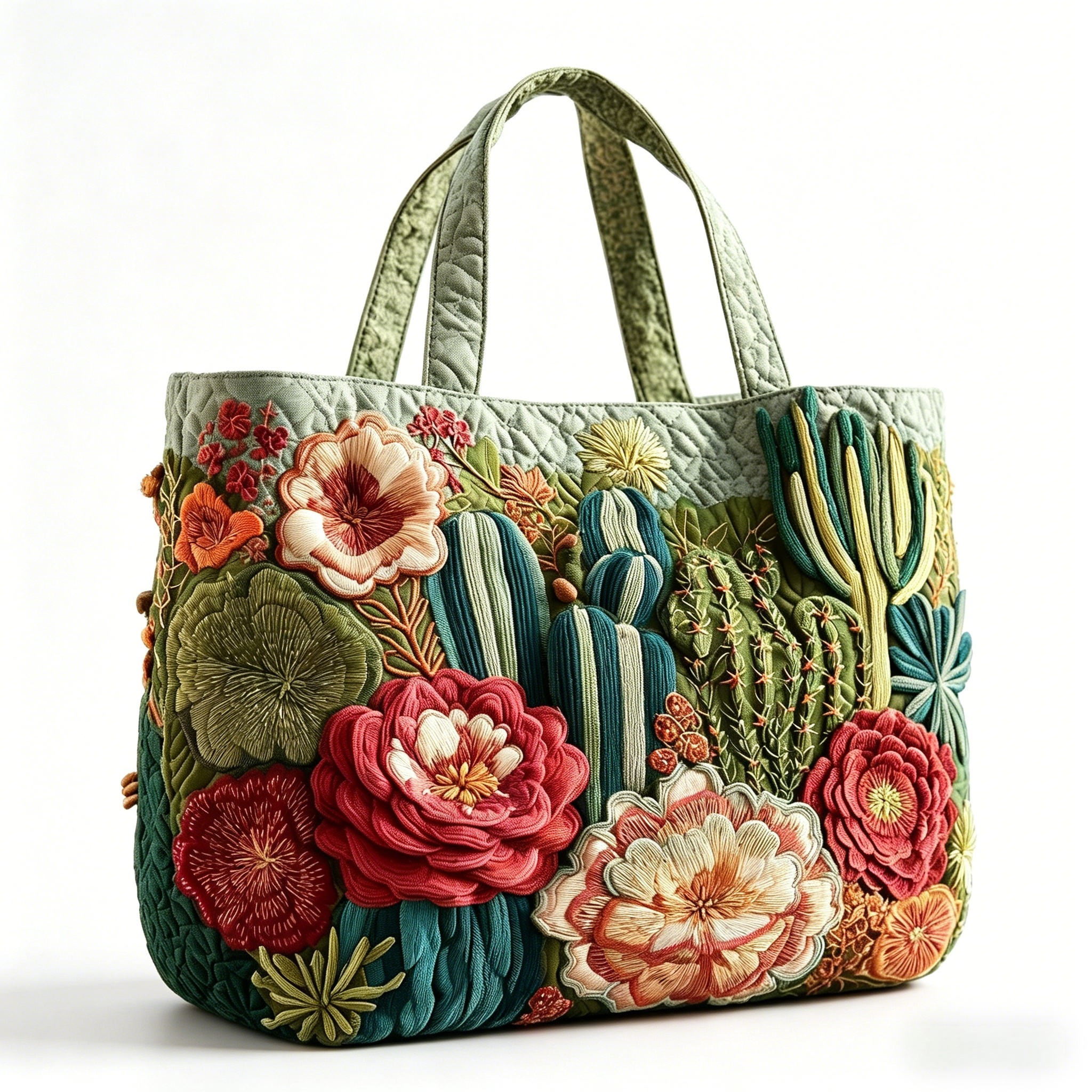 Floral Quilted Tote Bag Best Travel Shopping Bags