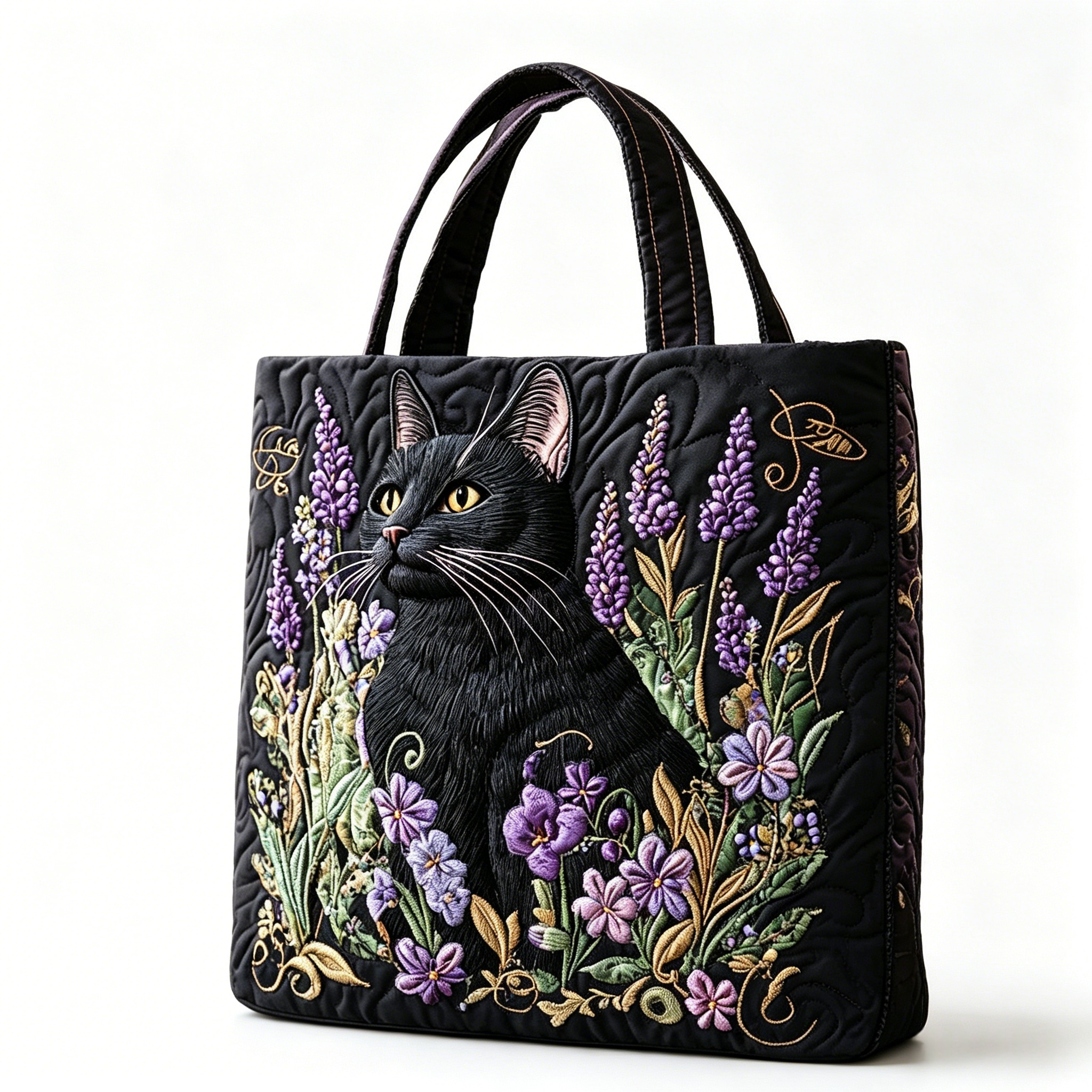 Bombay Cat Quilted Tote Bag
