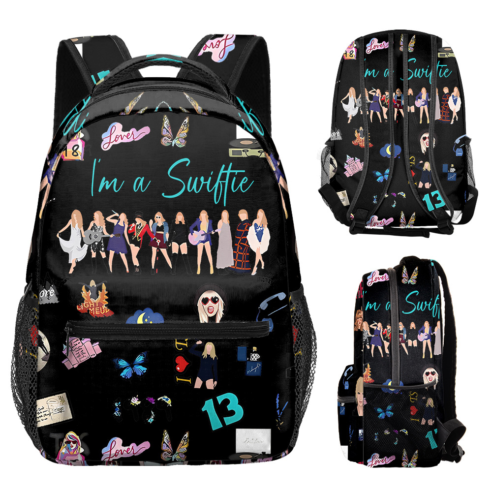 Primary And Secondary School Students Taylor Swift Full Printed Backpack