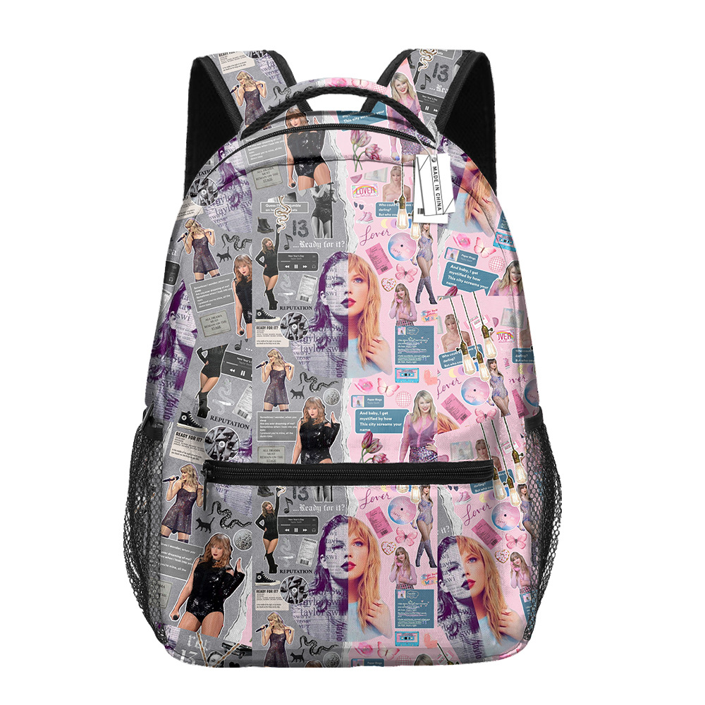 Taylor Swift Schoolbag Backpack Teenager Large Capacity School Shoulder Bag
