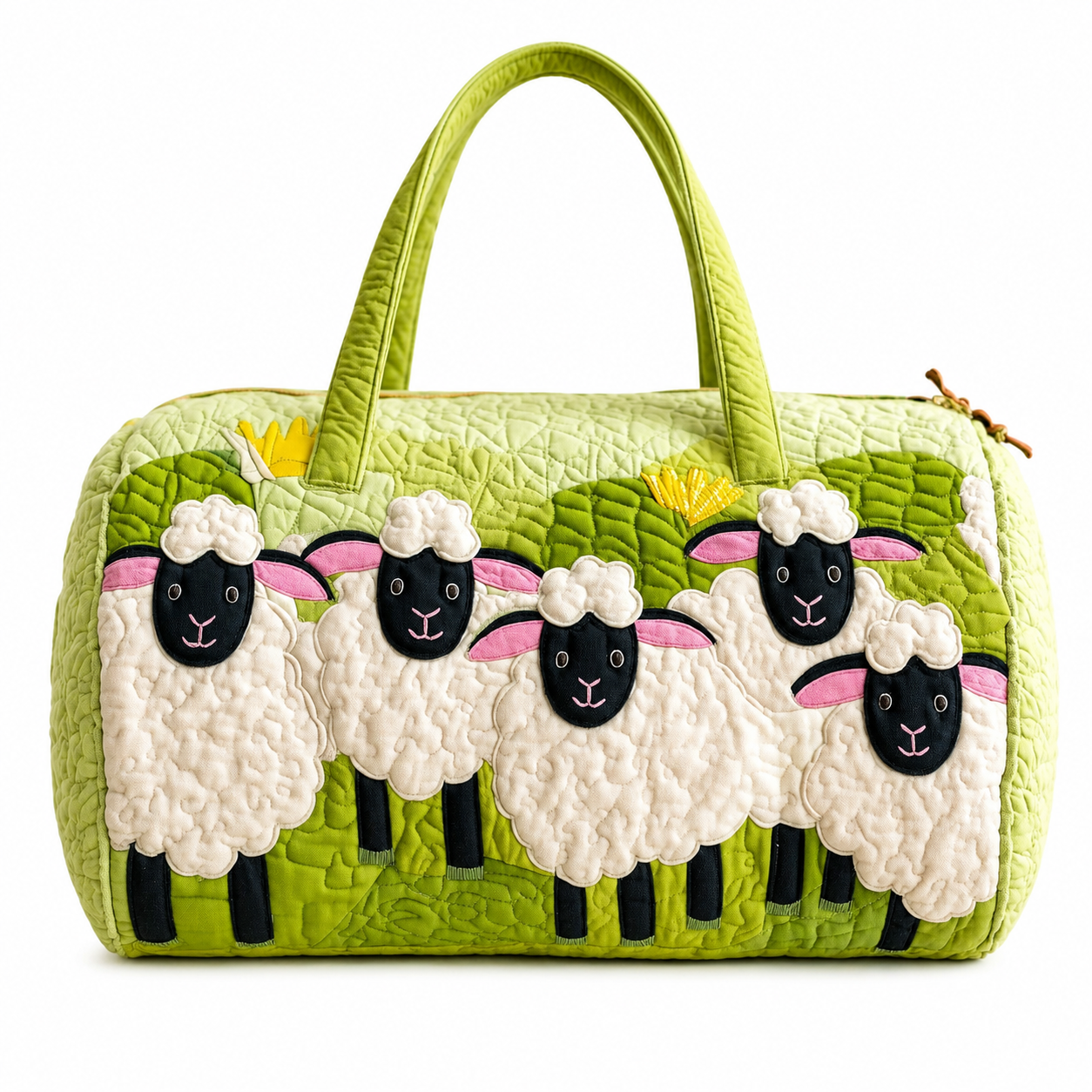 Sheep Quilted Duffle Bag Quilted Carry-On for Sheep Lovers