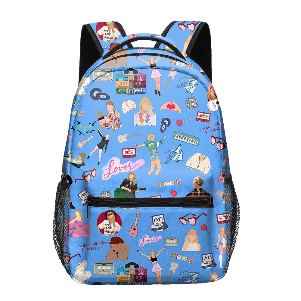 Taylor Swift Schoolbag Backpack Teenager Large Capacity School Shoulder Bag