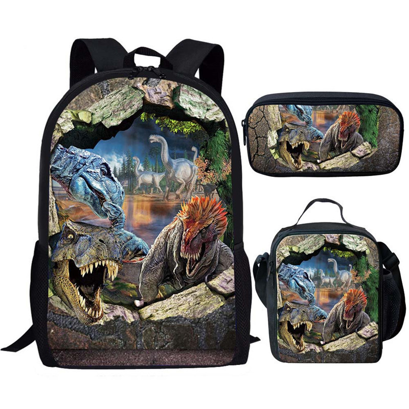Jurassic World Backpack School Sports Bag for Kids Boy Girl
