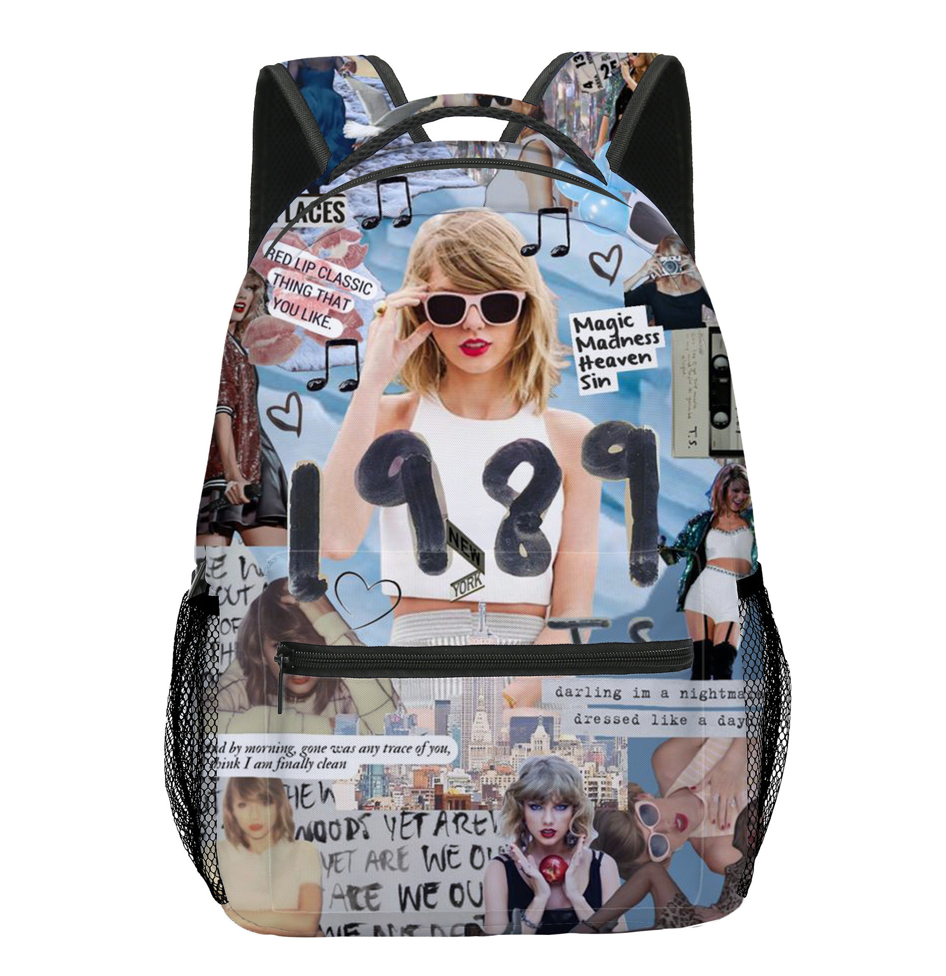 Primary And Secondary School Students Taylor Swift Full Printed Backpack