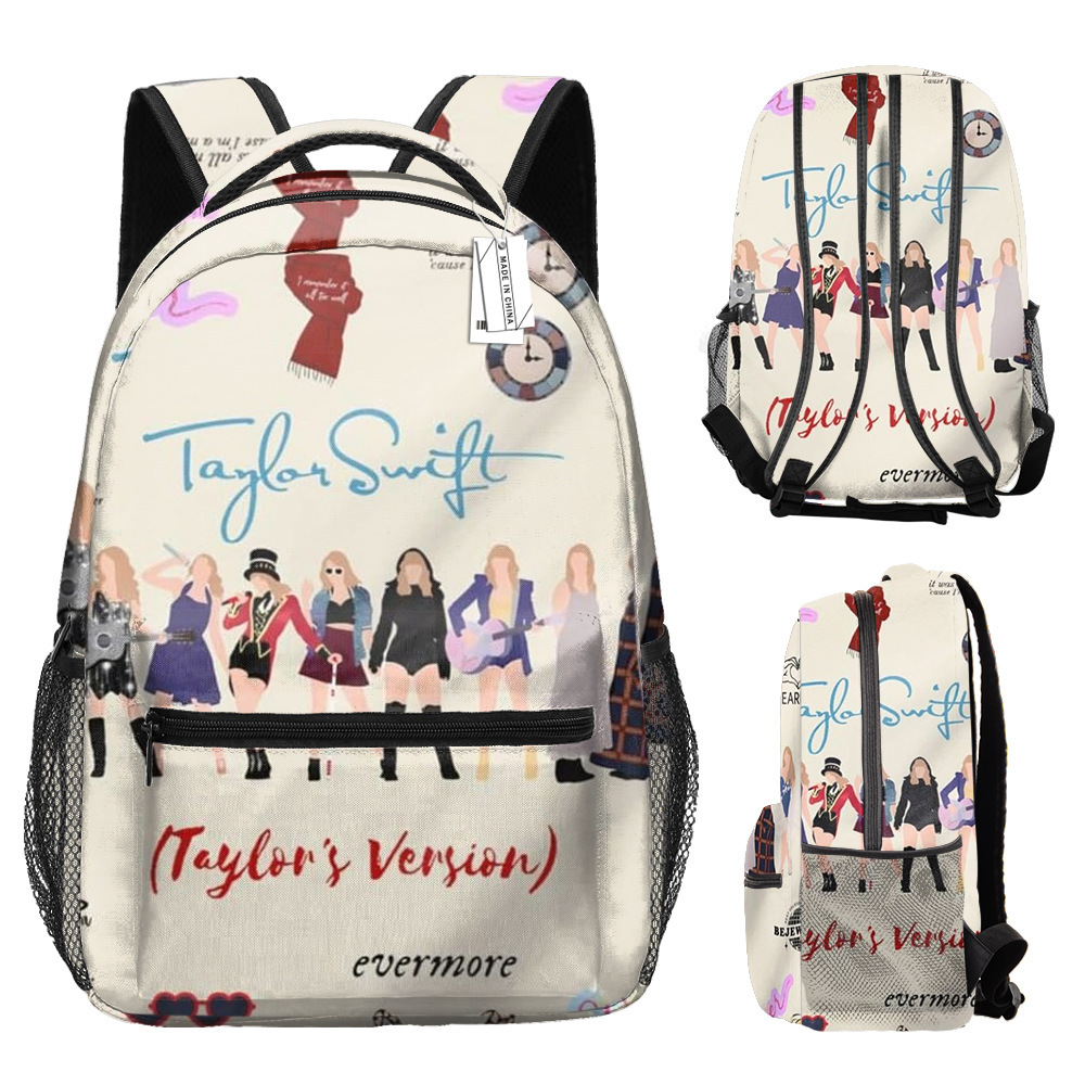 Primary And Secondary School Students Taylor Swift Full Printed Backpack