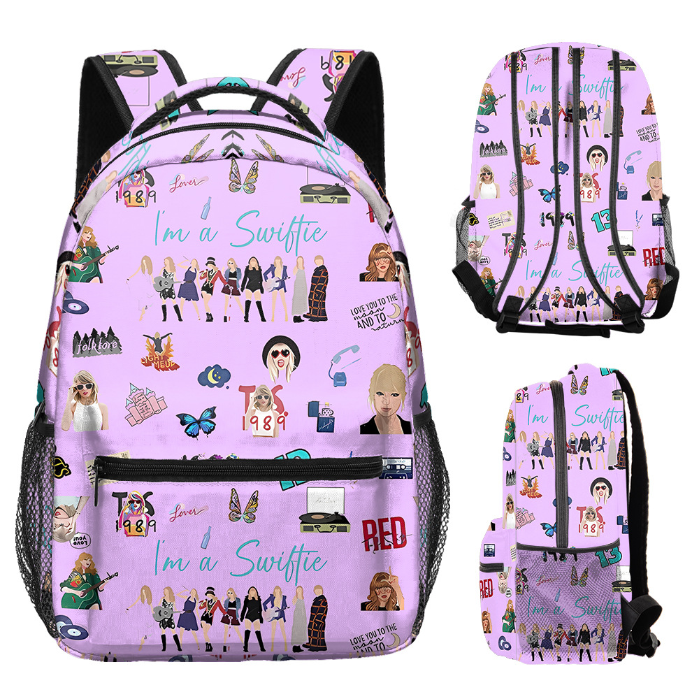 Primary And Secondary School Students Taylor Swift Full Printed Backpack