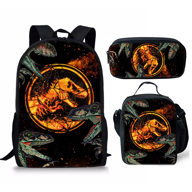 Jurassic World Backpack School Sports Bag for Kids Boy Girl