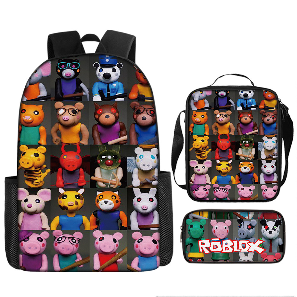 Roblox Backpack For School Bag Bookbag Lunch bag 3pcs Boys Girls Birthday Gift