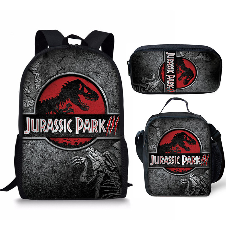 Jurassic World Backpack School Sports Bag for Kids Boy Girl
