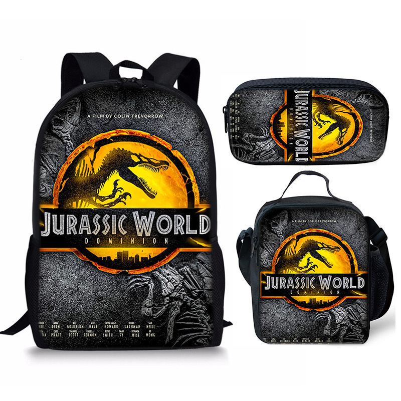 Jurassic World Backpack School Sports Bag for Kids Boy Girl
