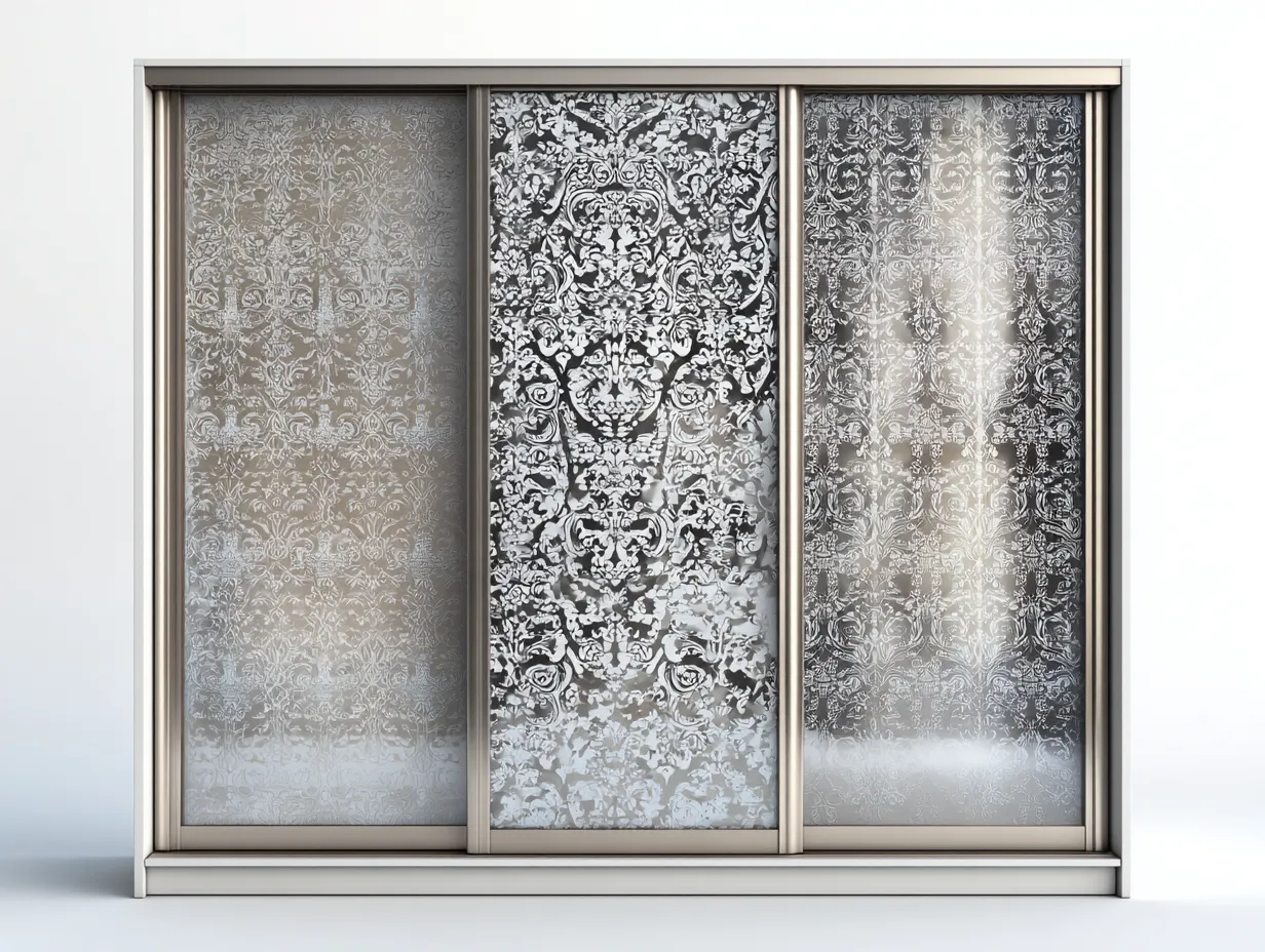 Armadio con ante scorrevoli-legno-vetro-228x60x210 cm-Beige-Trasparente-stile contemporaneo-Jalenlohome