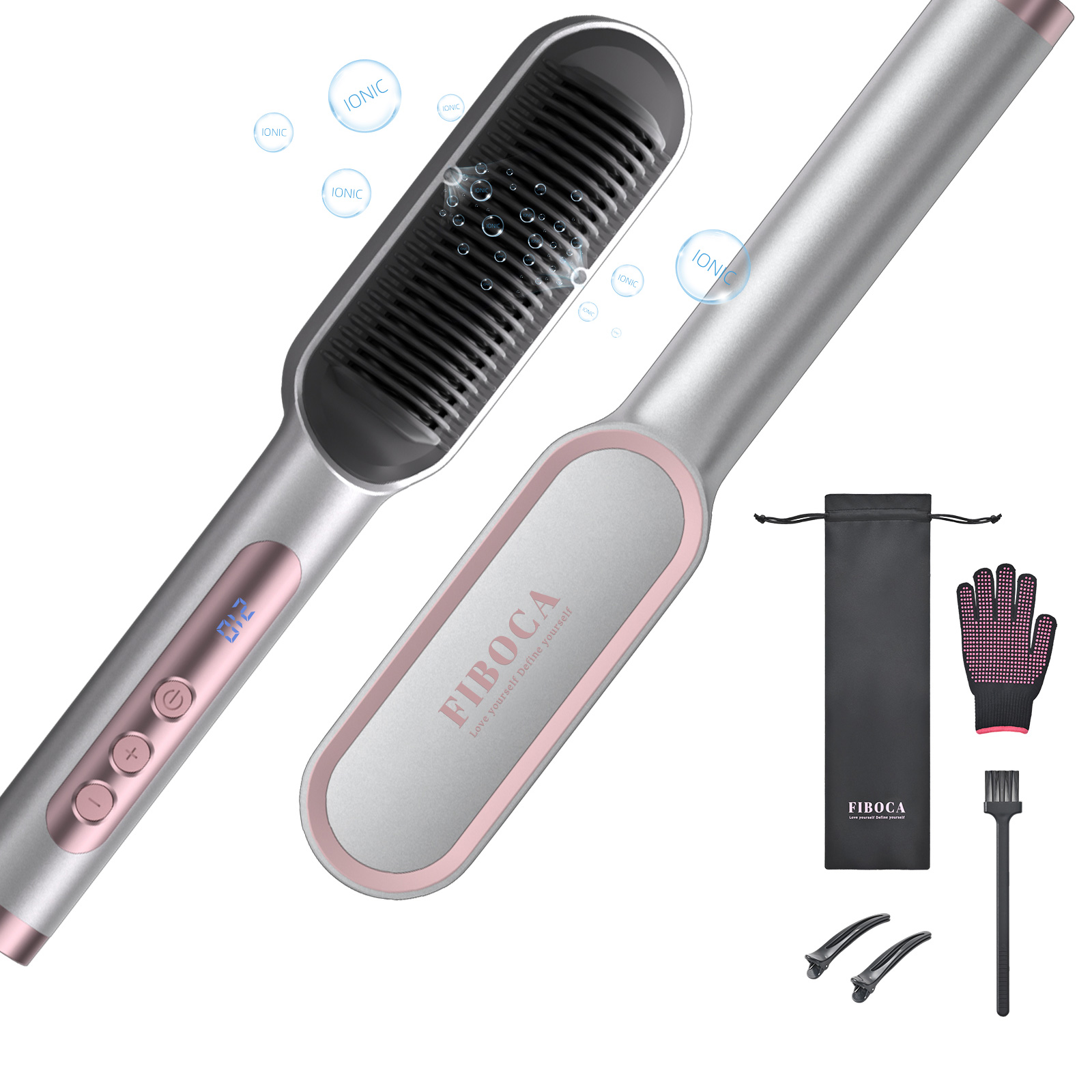 2-in-1 Hair Straightening & Styling Comb