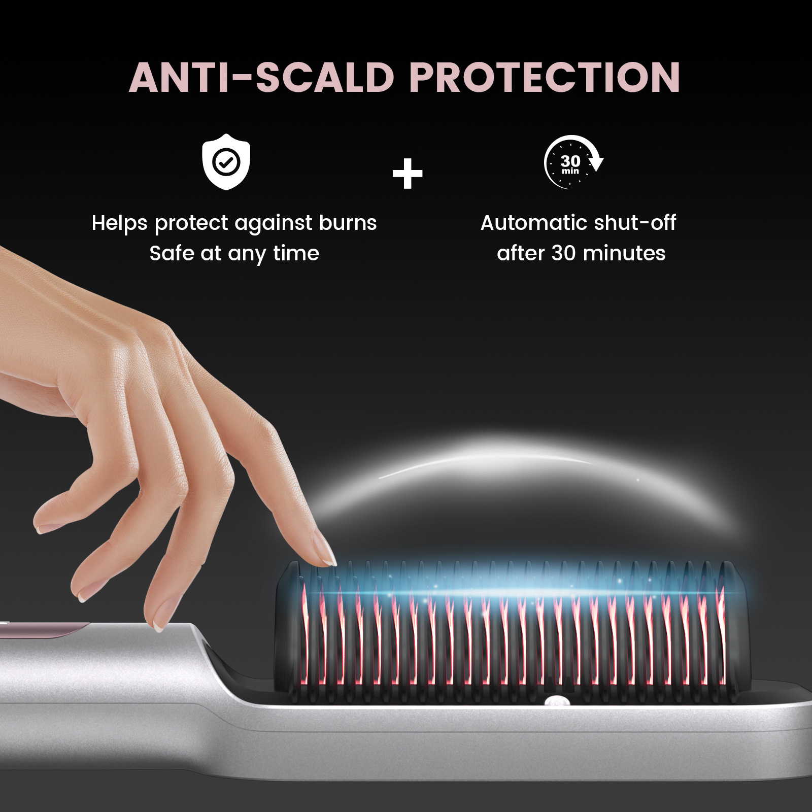 2-in-1 Hair Straightening & Styling Comb