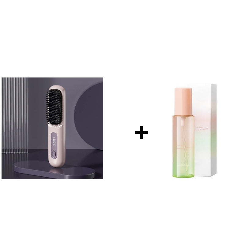 🏆2026 New Year Sale 50% OFF💁‍♀️🔥Hot Sale🎁Wireless Ceramic Heating Hair Straightening Comb