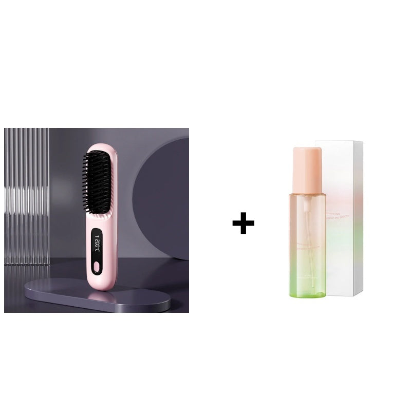 🏆2026 New Year Sale 50% OFF💁‍♀️🔥Hot Sale🎁Wireless Ceramic Heating Hair Straightening Comb