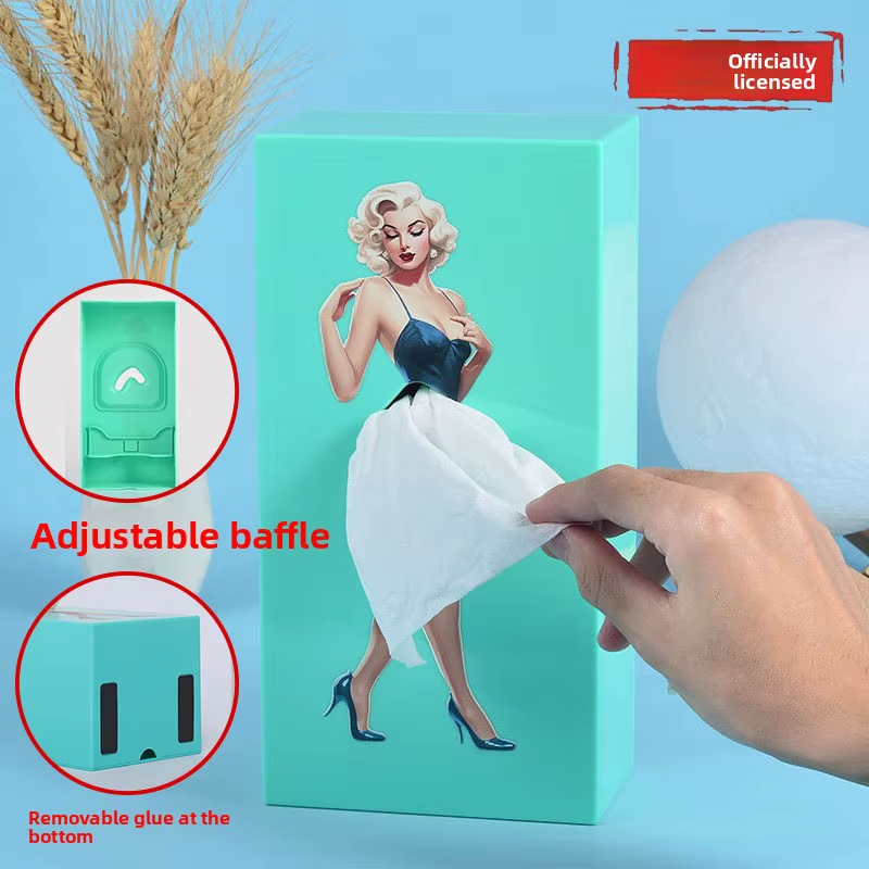 Flying Skirt Girl Tissue Box Holder