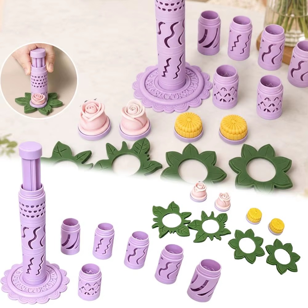 DIY Clay Flower Maker – Modular 3D Bloom Shaping Tool for Polymer & Modeling Clay