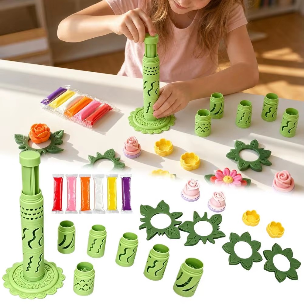 DIY Clay Flower Maker – Modular 3D Bloom Shaping Tool for Polymer & Modeling Clay