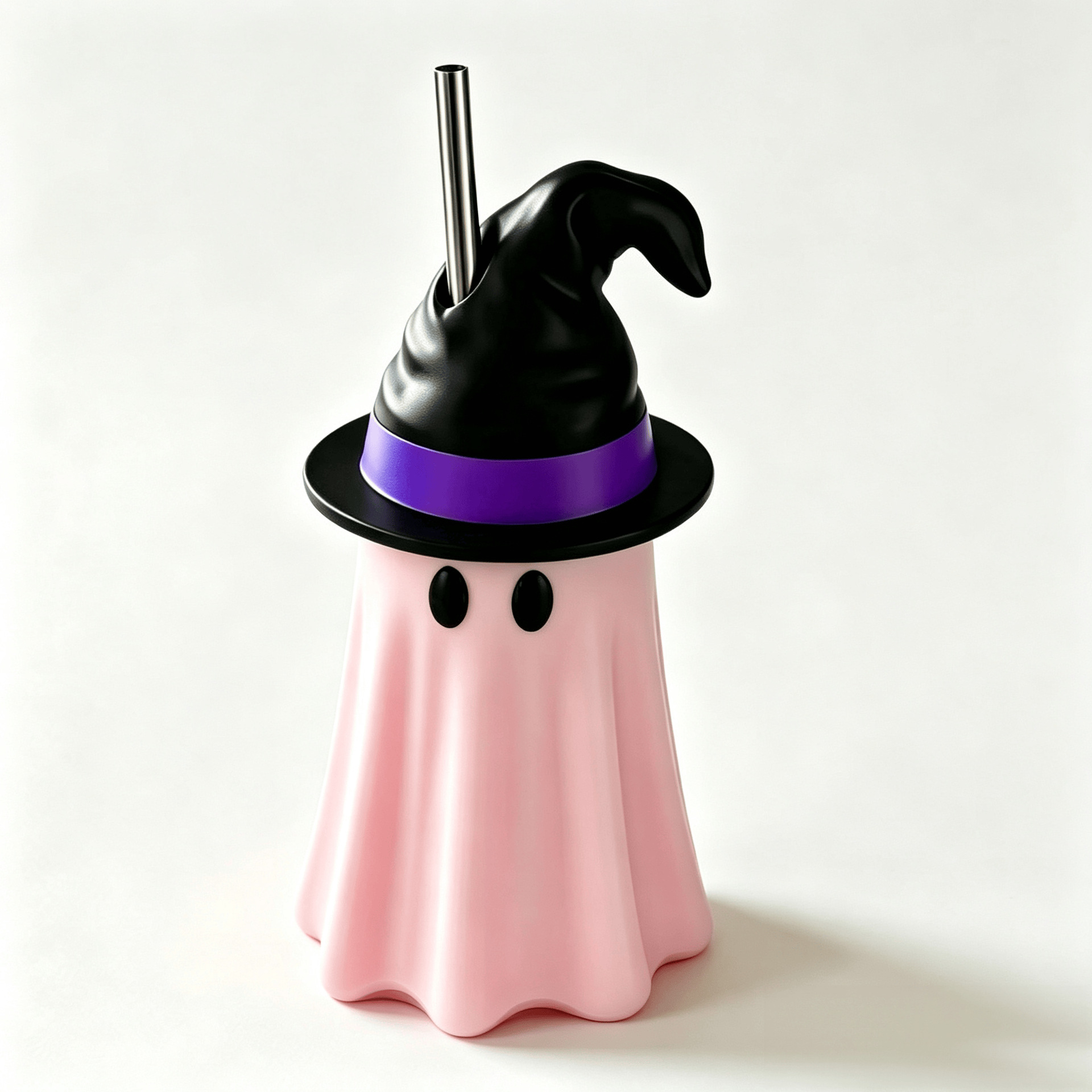 Halloween Ghost Can Holder – 3D Printed Spooky Witch Hat Beverage Can Stand