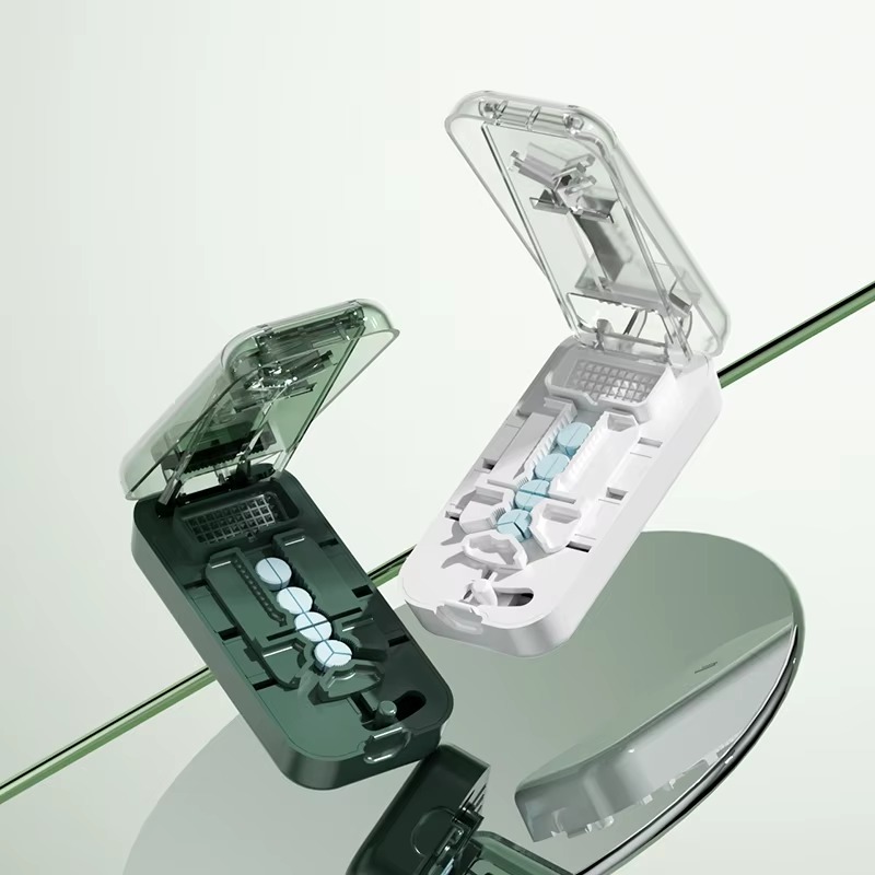 Portable Multi-Size Pill Cutter with Storage Compartment – Halves, Thirds & Quarters