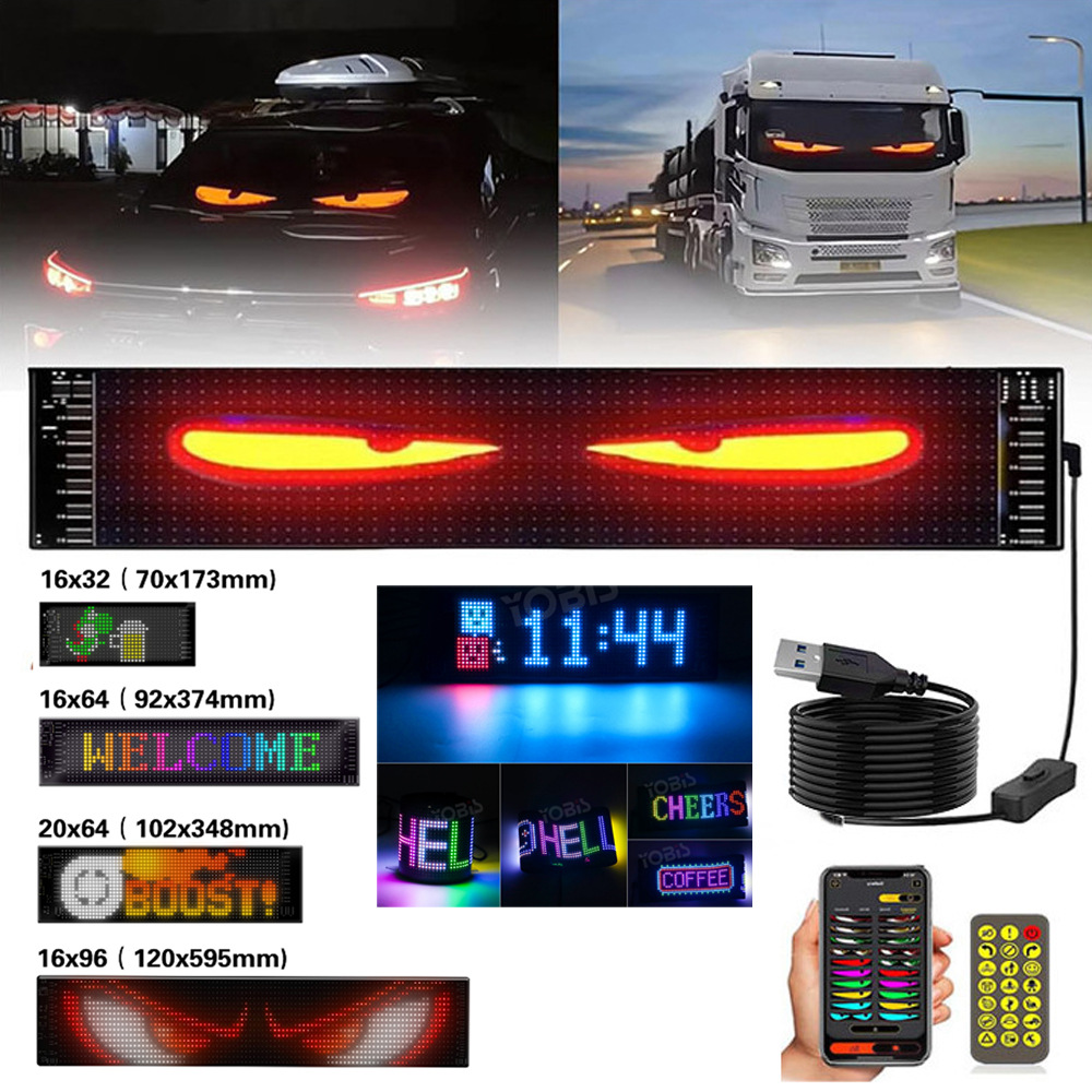 Programmable LED Matrix Sign for Cars – Waterproof Scrolling Display