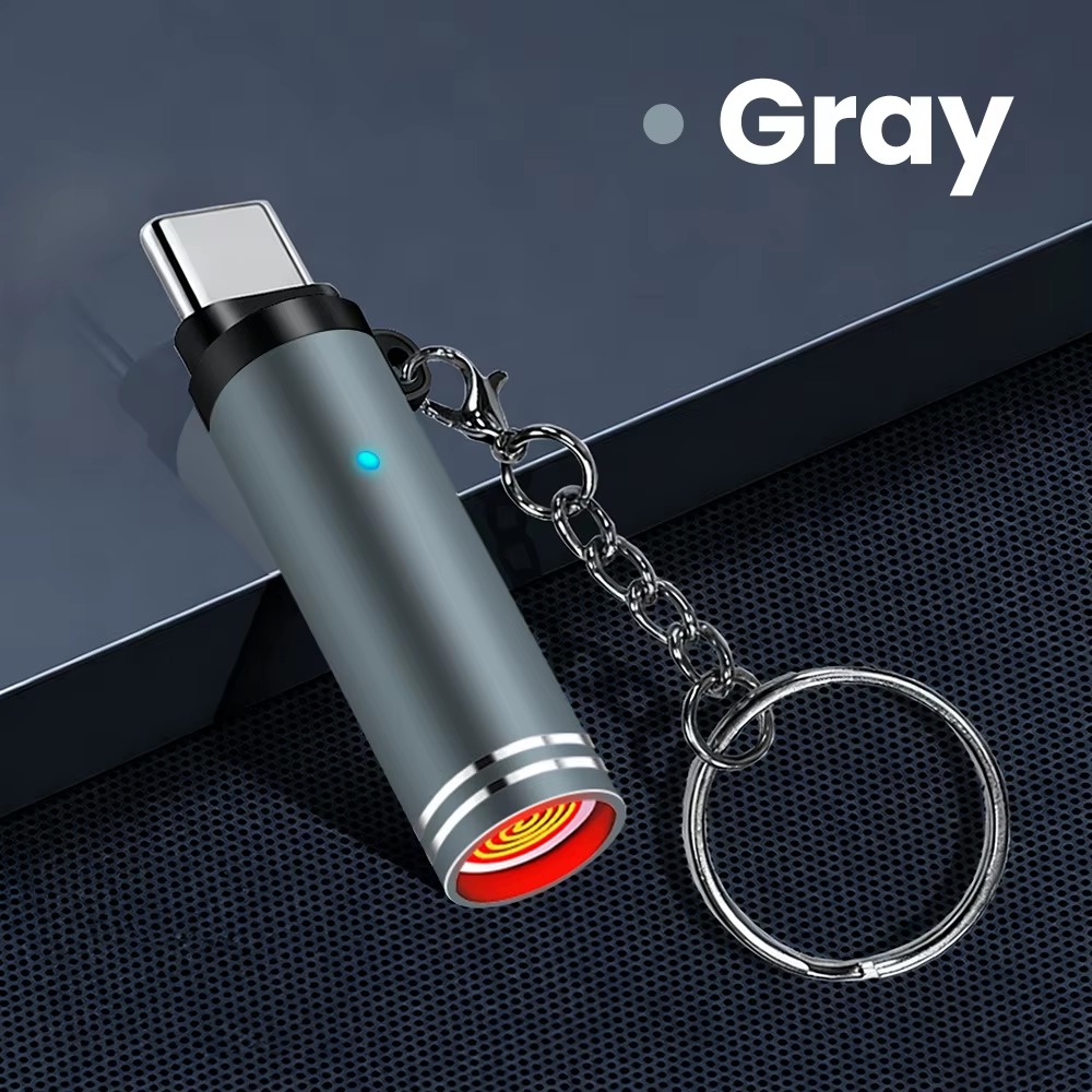 Type-C Mini Portable Air Blast Cigarette Lighter – Windproof, Explosion-Proof Outdoor Safety Lighter