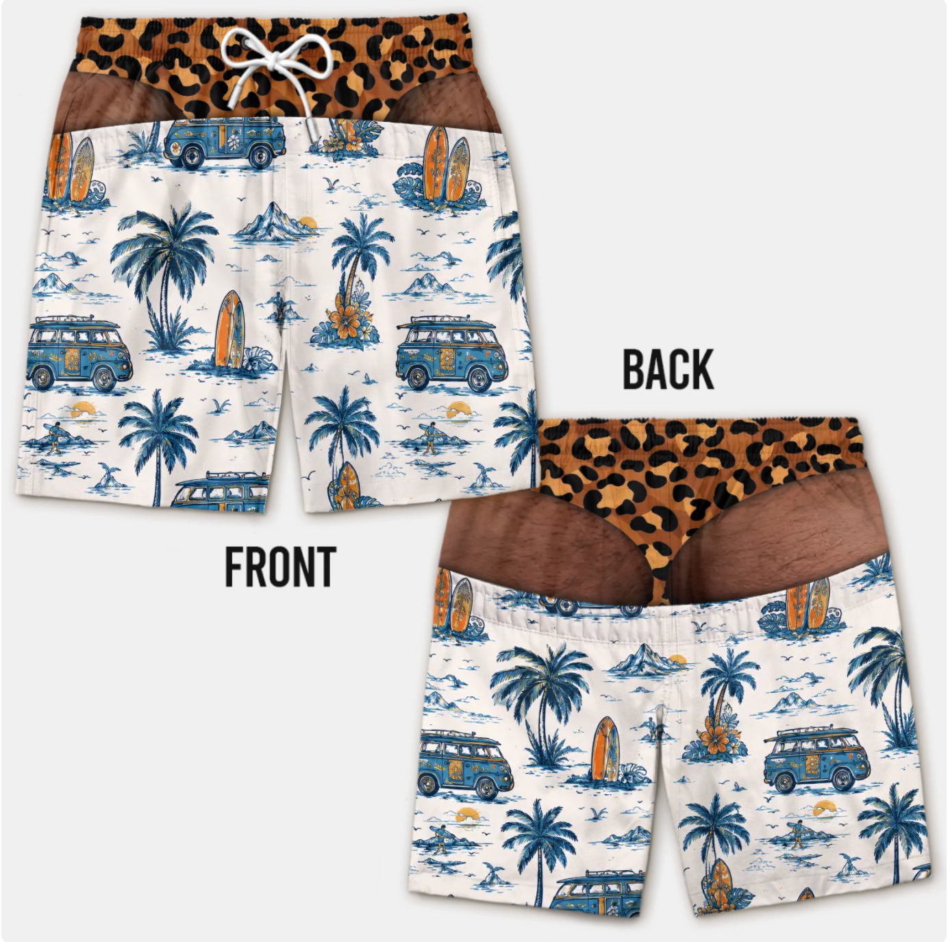 Funny Patriotic Men’s Swim Trunks