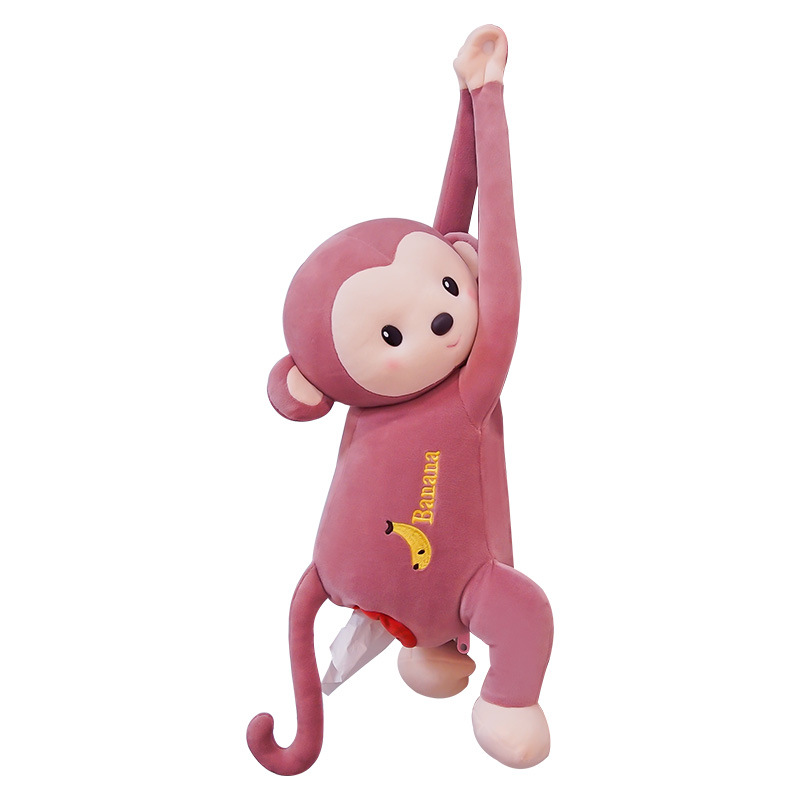 Cute Cartoon Monkey Hanging Tissue Box Holder