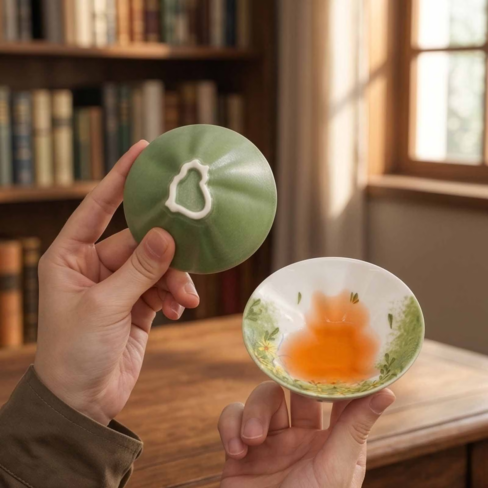 Handcrafted Hidden Surprise Ceramic Teacup
