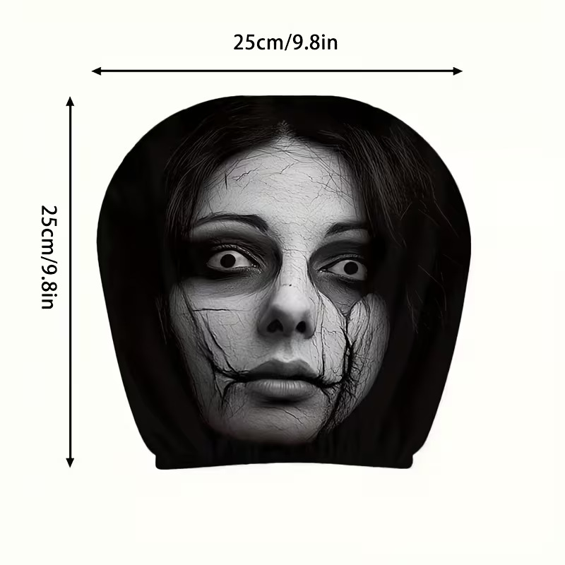 Funny Horror Face Headrest Covers (2PCS)