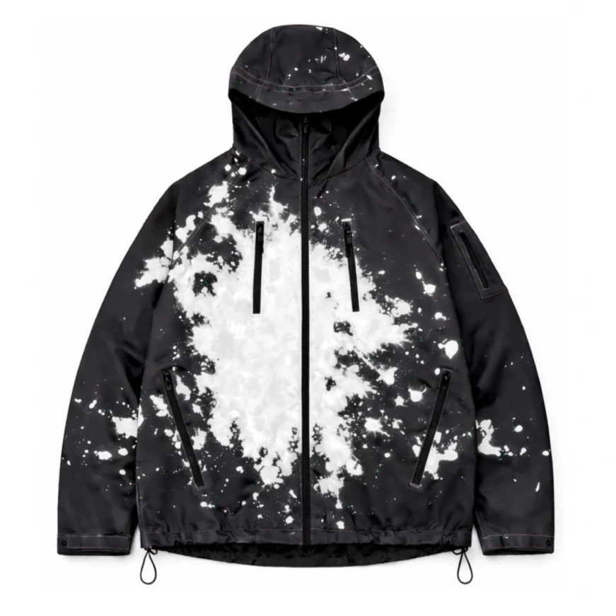 Men’s Color Changing Thermochromic Waterproof Jacket – Hooded Windproof Outdoor Windbreaker