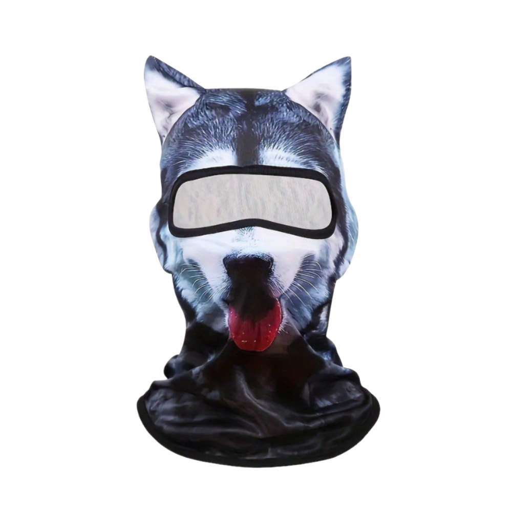 3D Cat Face Balaclava – Full Face Ski & Motorcycle Hood