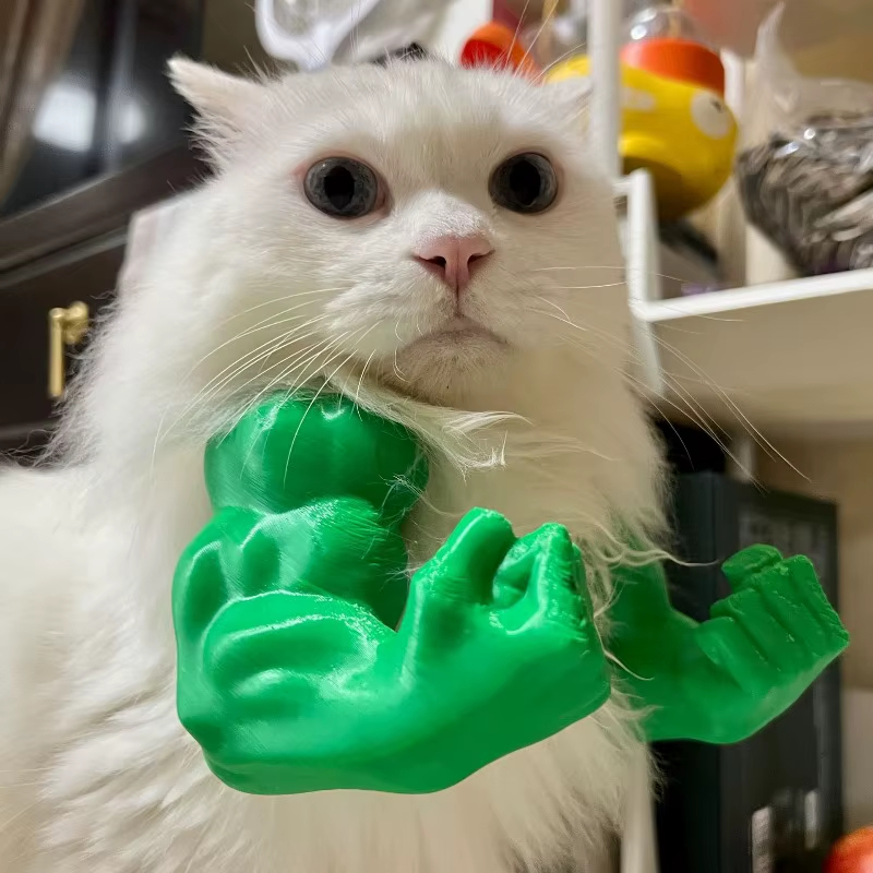 3D Printed Hulk Arm Pet Neck Accessory