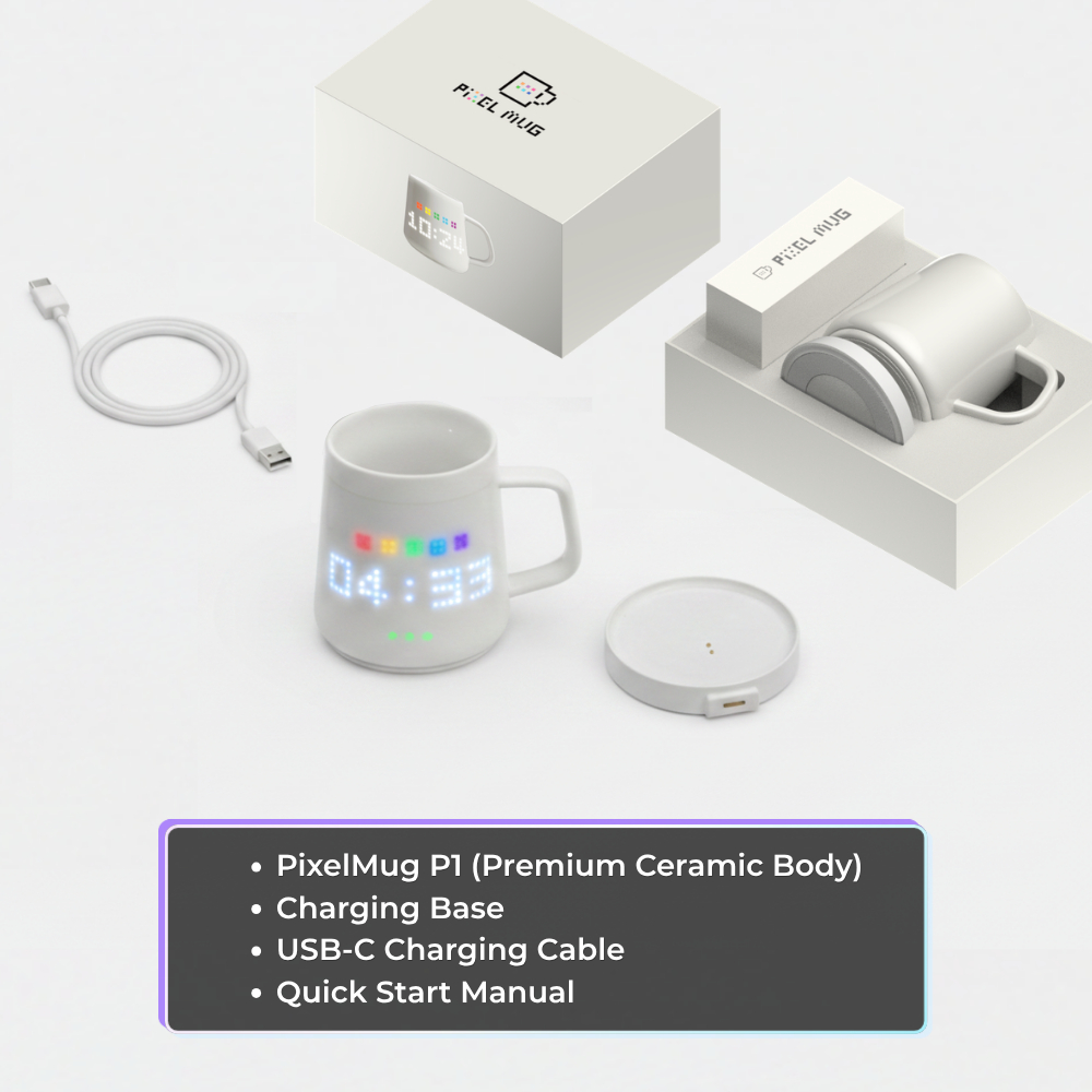 PixelMug P1: The Customizable Pixel Art LED Smart Mug