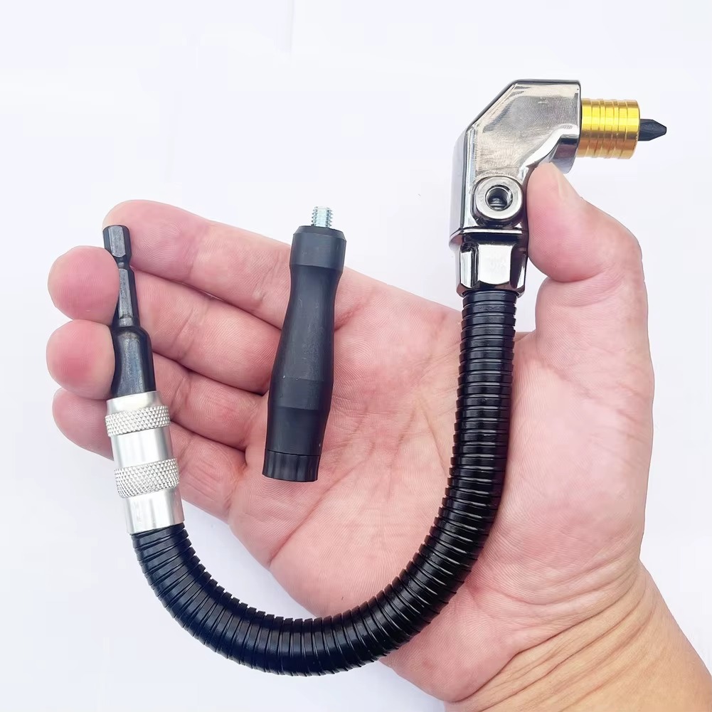 300mm Flexible Shaft Screwdriver Bit Extension with 1/4" Quick-Change Adapter