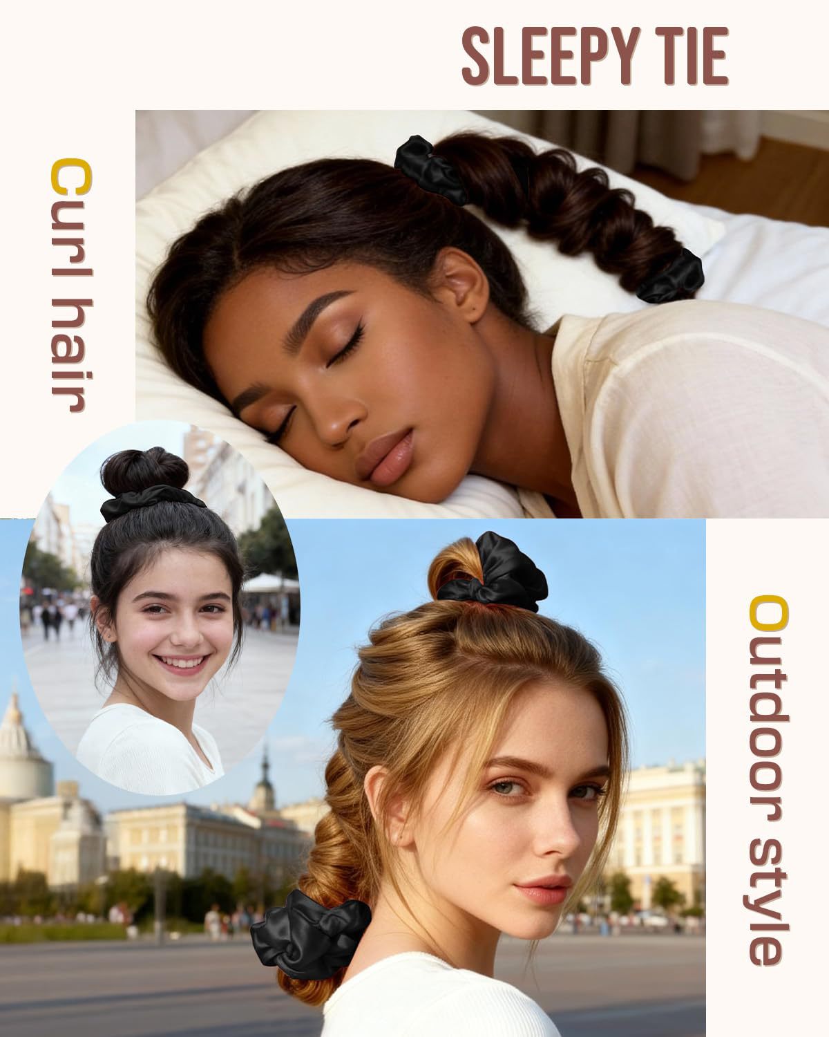 Multi-function Satin Heatless Hair Curler