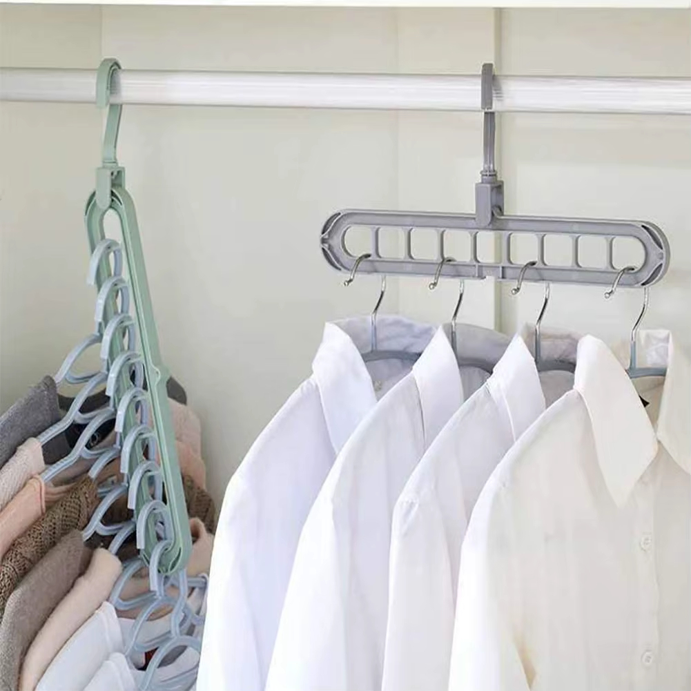 9-Hole Space Saving Clothes Hanger Organizer
