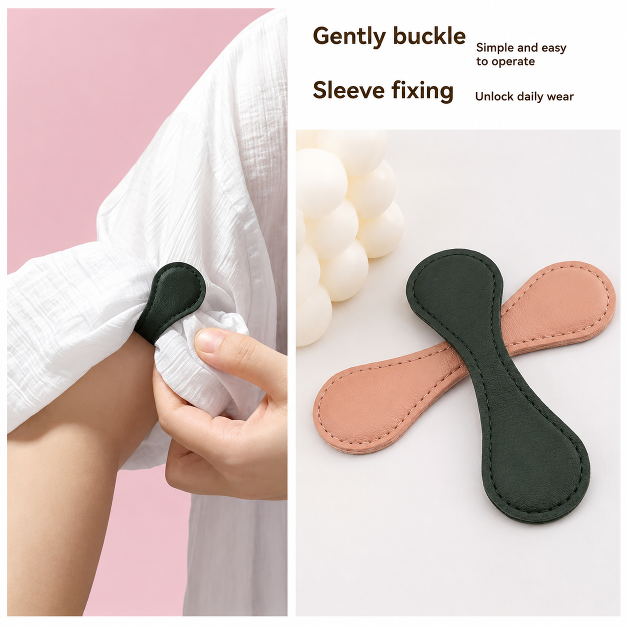 Premium Magnetic PU Leather Clothing Clips