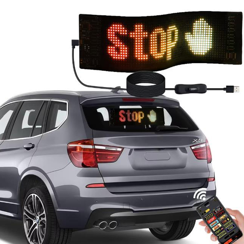Programmable LED Matrix Sign for Cars – Waterproof Scrolling Display