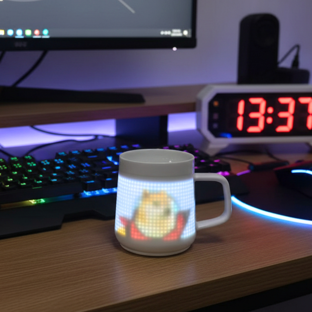 PixelMug P1: The Customizable Pixel Art LED Smart Mug