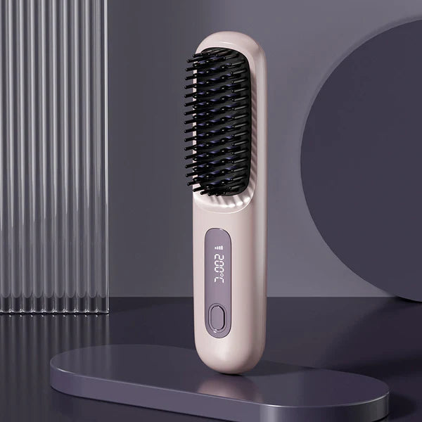 🏆2026 New Year Sale 50% OFF💁‍♀️🔥Hot Sale🎁Wireless Ceramic Heating Hair Straightening Comb
