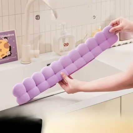 Silicone Sink Splash Guard with Suction Cups – Waterproof Water Barrier for Kitchen Sink