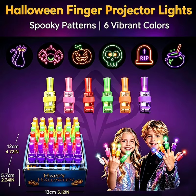 12PCS Halloween LED Finger Lights