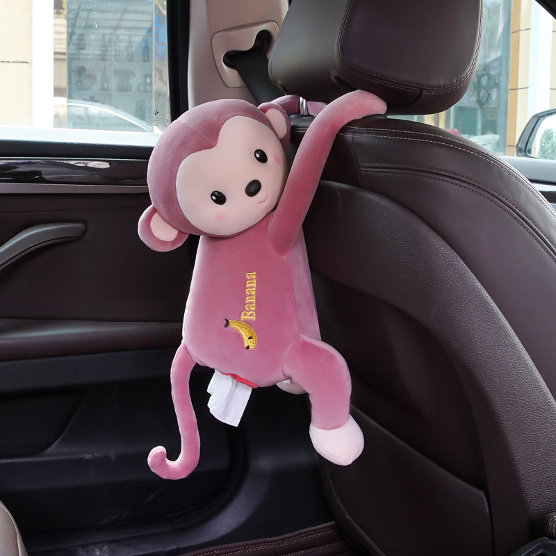Cute Cartoon Monkey Hanging Tissue Box Holder
