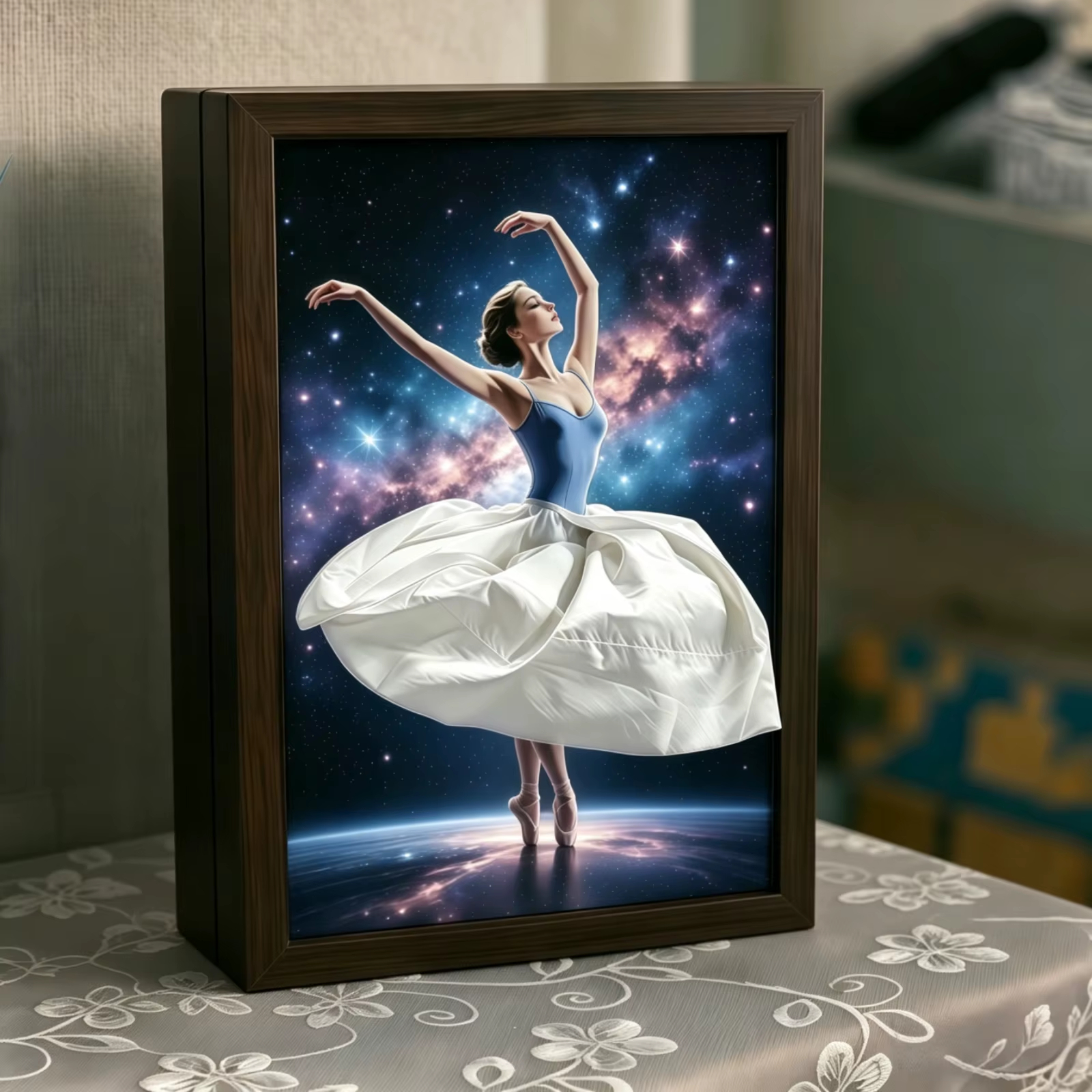 🩰 Ballerina Wooden Tissue Box Holder