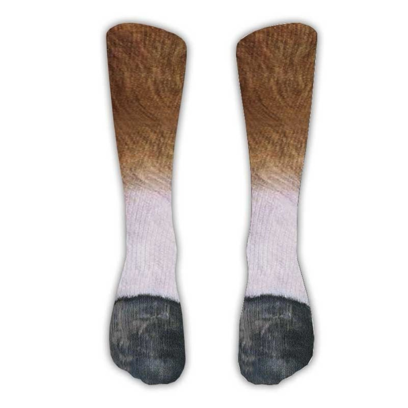 Funny 3D Animal Paw Print Socks – Realistic Cat, Dog & Tiger Novelty Socks
