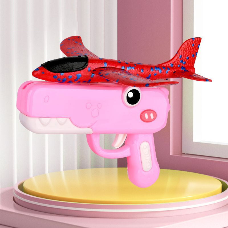 Dinosaur Airplane Launcher Toy for Kids